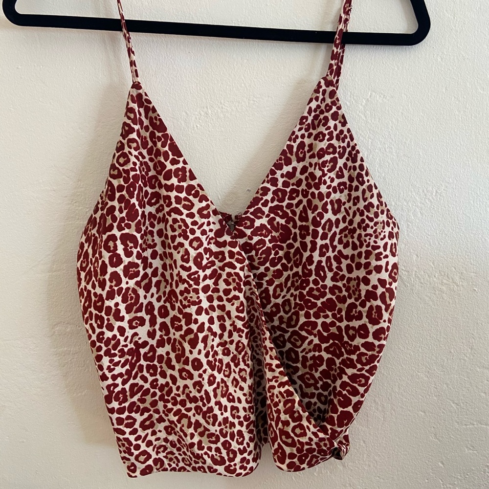 Red Leopard Tank Top